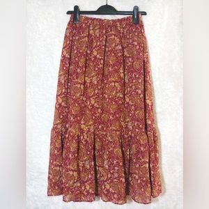 Uniqlo Chiffon Tiered Long Skirt